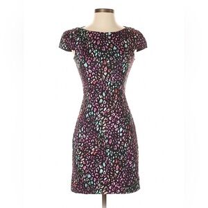 French Connection Colorful Animal Print Mini Dress